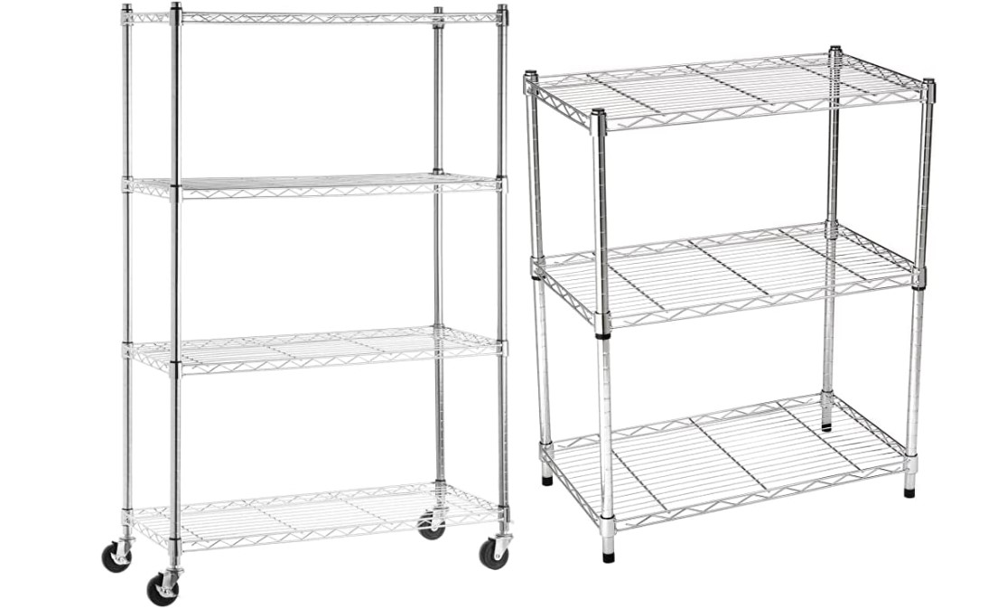AmazonBasics 4-Shelf Adjustable Heavy-Duty Storage Shelving Unit4