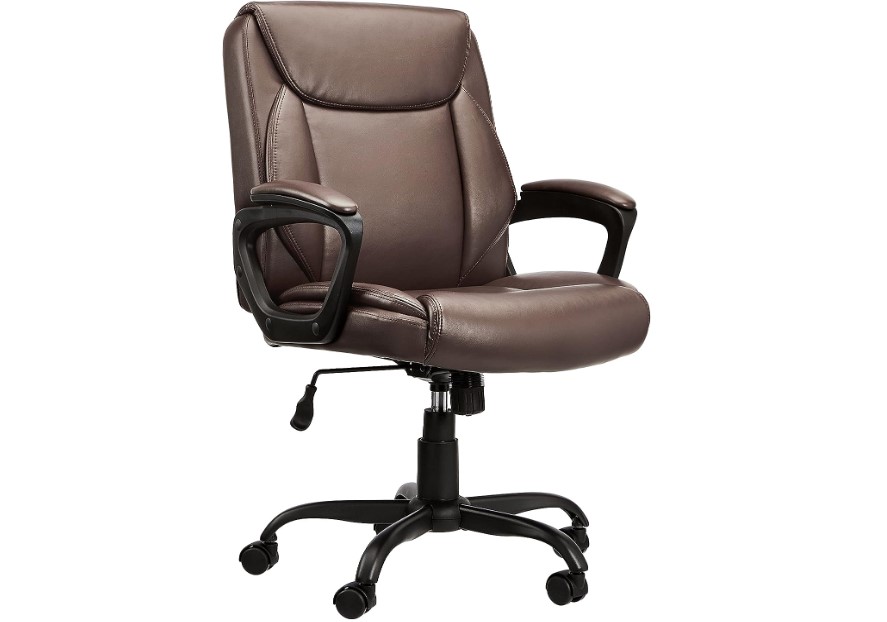 Classic Puresoft PU Padded Mid-Back Office Computer Desk Chair21