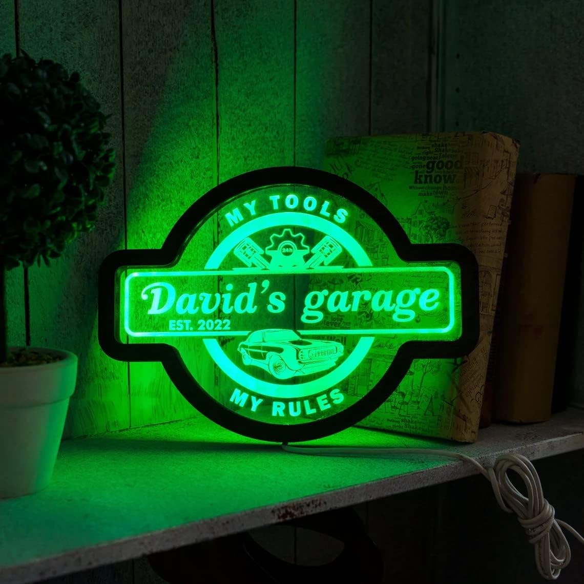 Custom Neon Sign for Garage