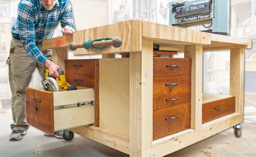 Double Flip-Top Workbench Plans7