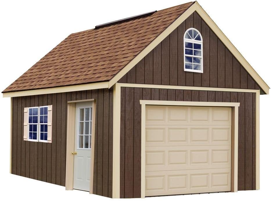 Glenwood 12 ft. x 16 ft. Wood Garage Kit without Floor
1