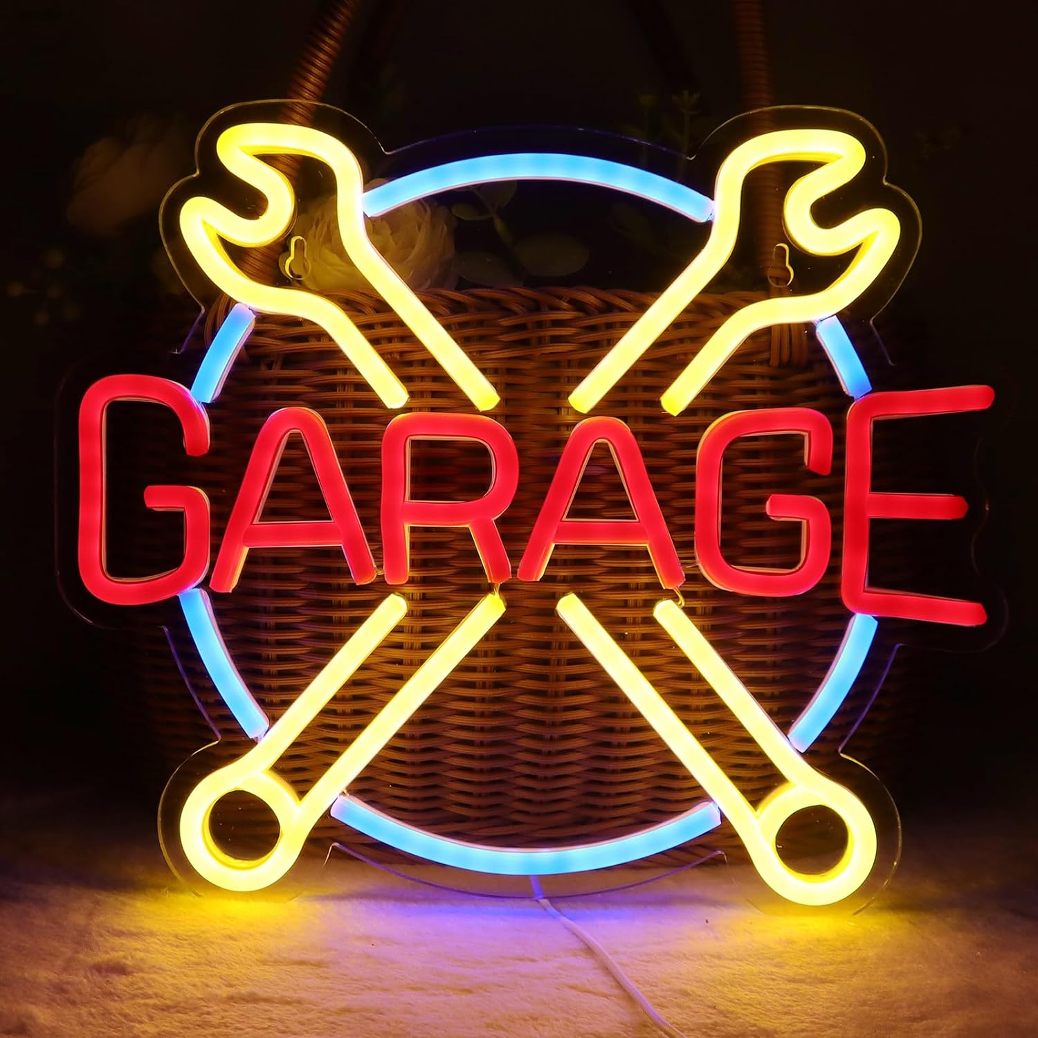 Neon Garage Sign, Store Car Garage LED Sign