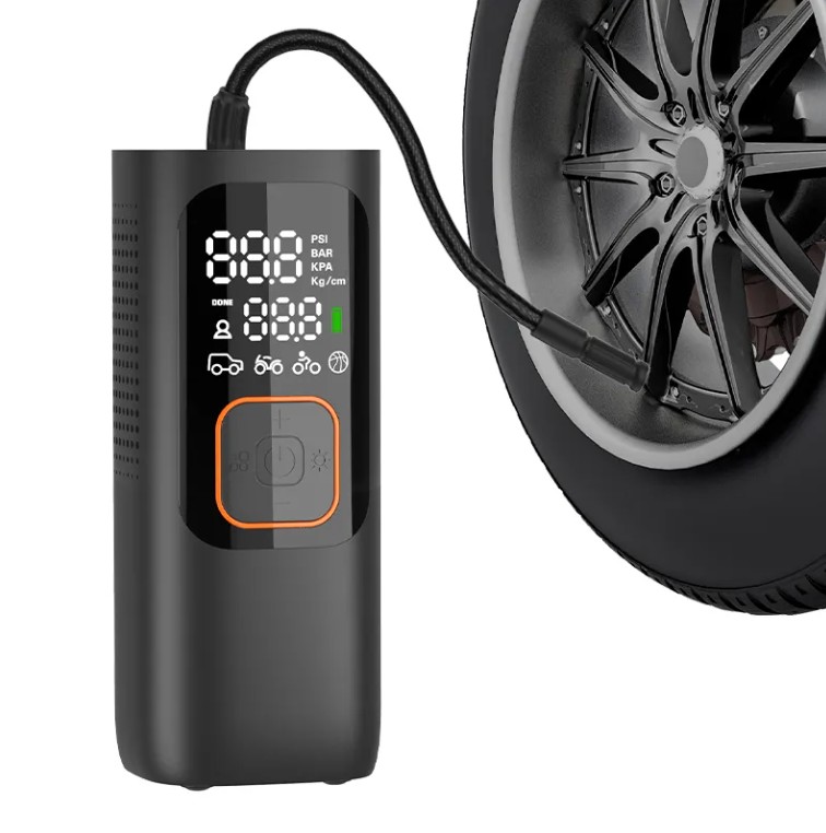 Newo 2022 electric pump car led Portable Rechargeable Car Air Compressor Pump Aluminum Digital Tire Inflator air pump
