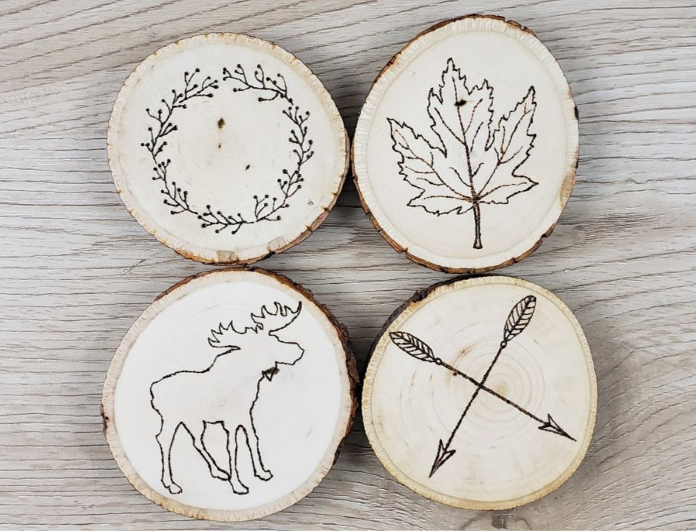 Rustic Gear Coasters