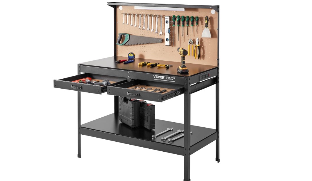 VEVOR Workbench A3 Steel Work Bench for Garage max3