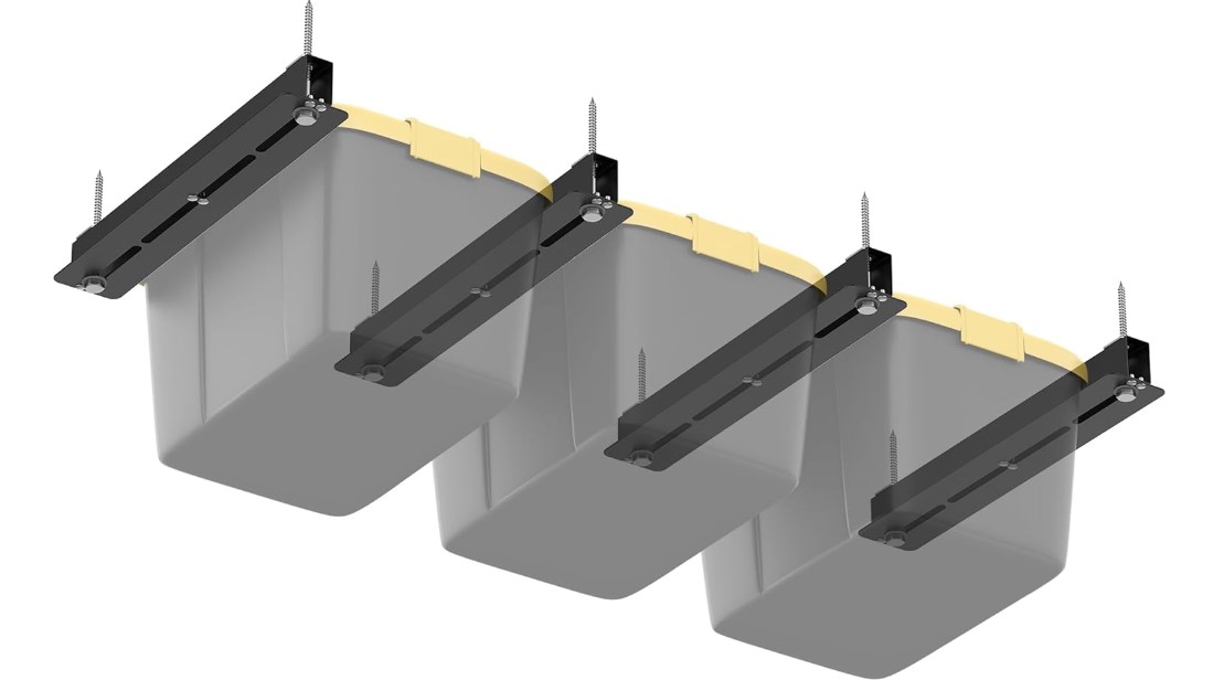 WALMANN Overhead Tote Storage Rail System5