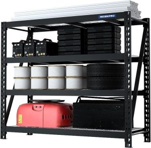 WORKPRO-6822-Ultra-Wide-4-Tier-Metal-Garage-Shelving-Unit