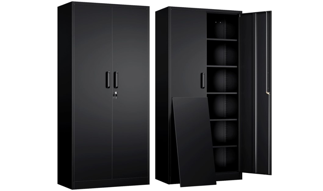 Yizosh Metal Garage Storage Cabinet1
