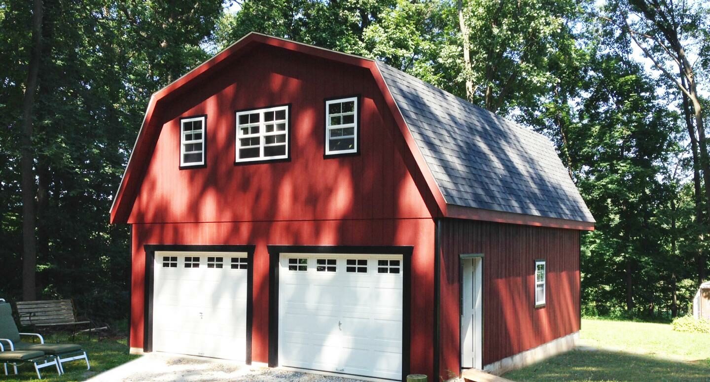 Attic MaxiBarn Two-Car Garage