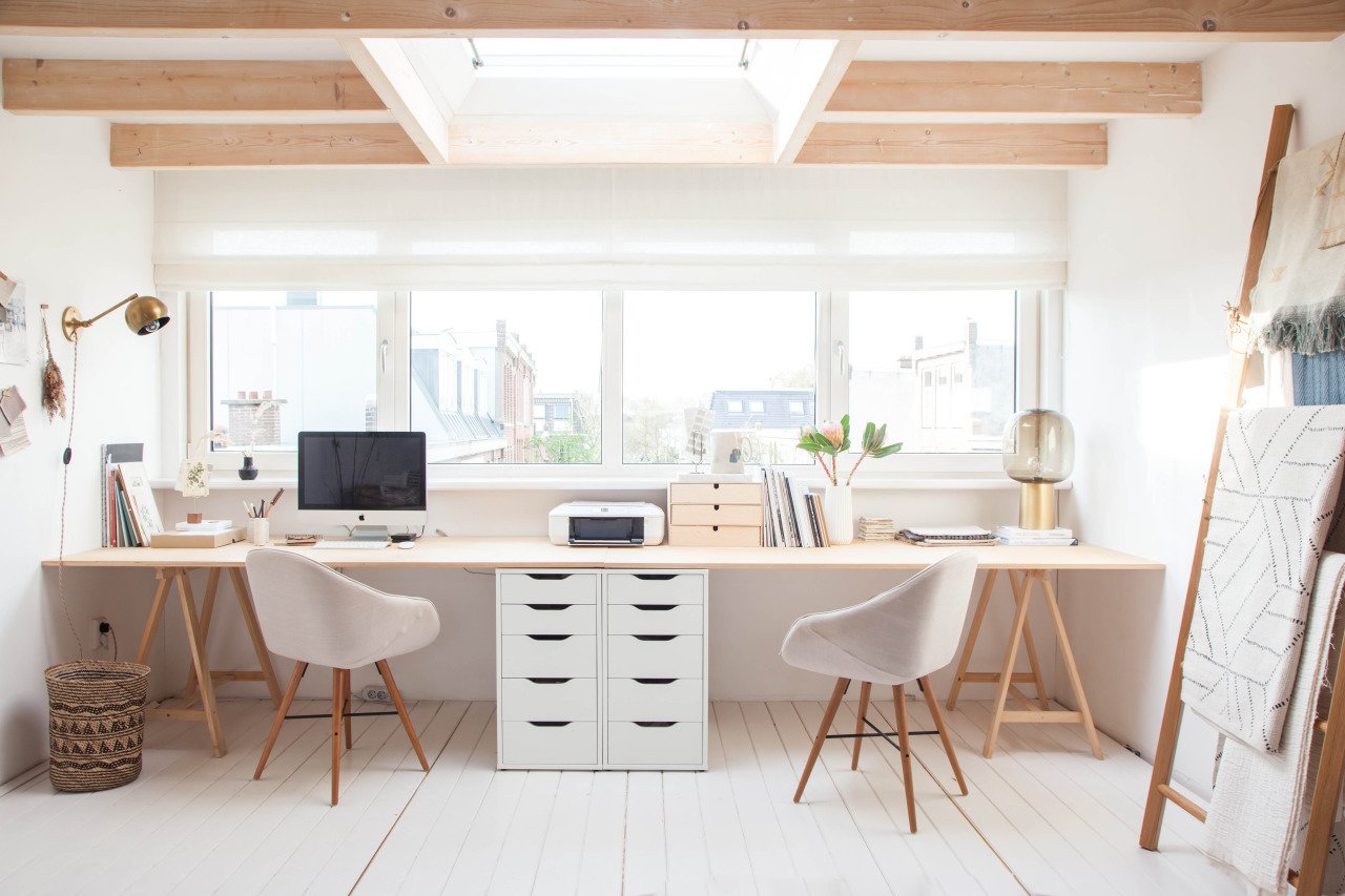 Convertible Workspaces with Adjustable Desks and Easels