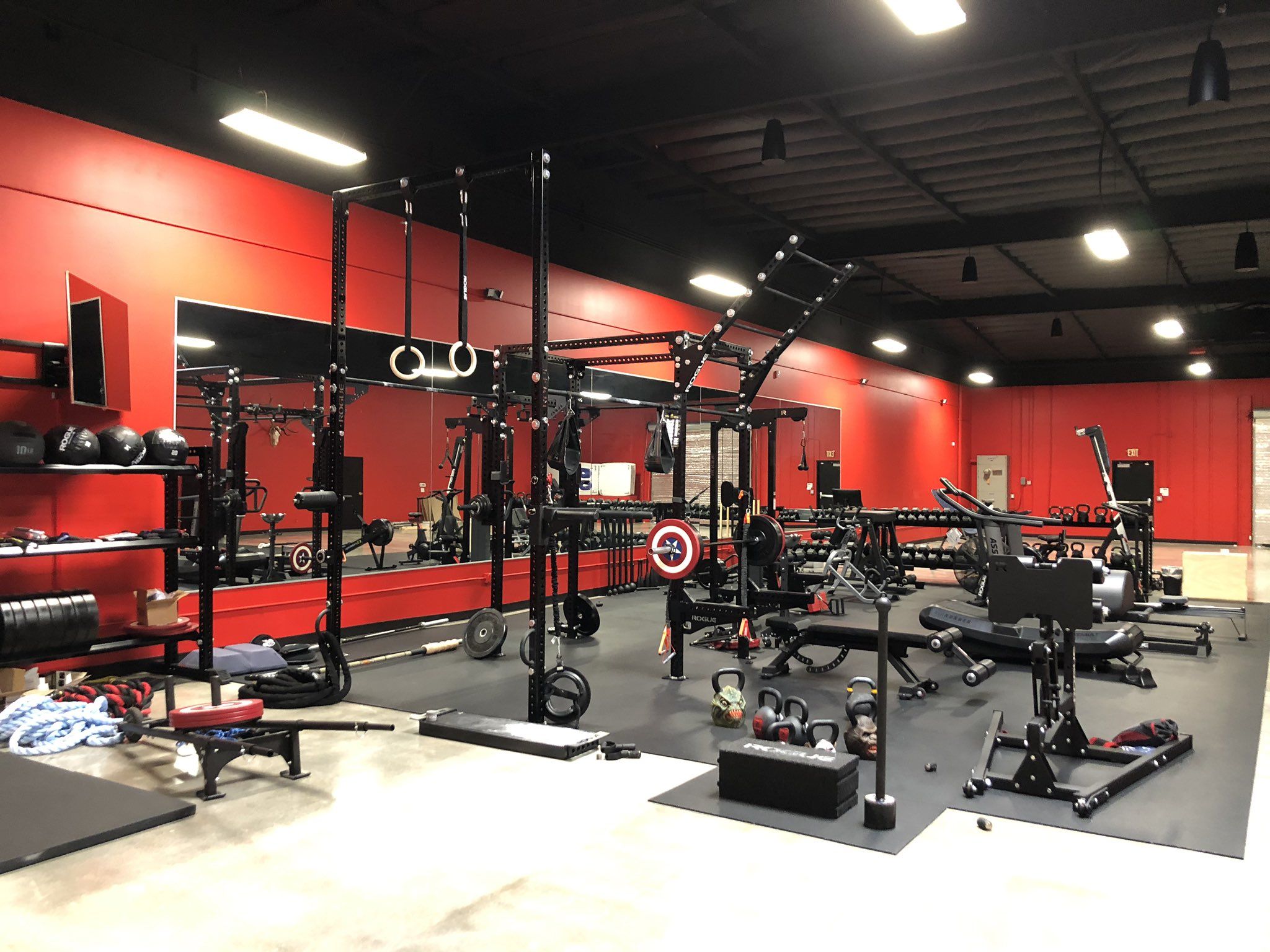 Fitness Studio with Gym Equipment
