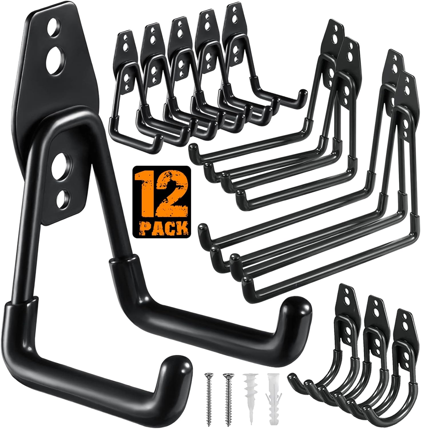 HUPBIPY 12 Pack Garage Hooks Heavy Duty