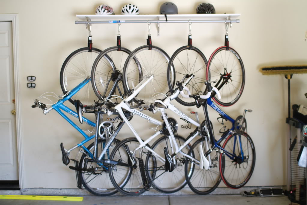 Hanging bike racks