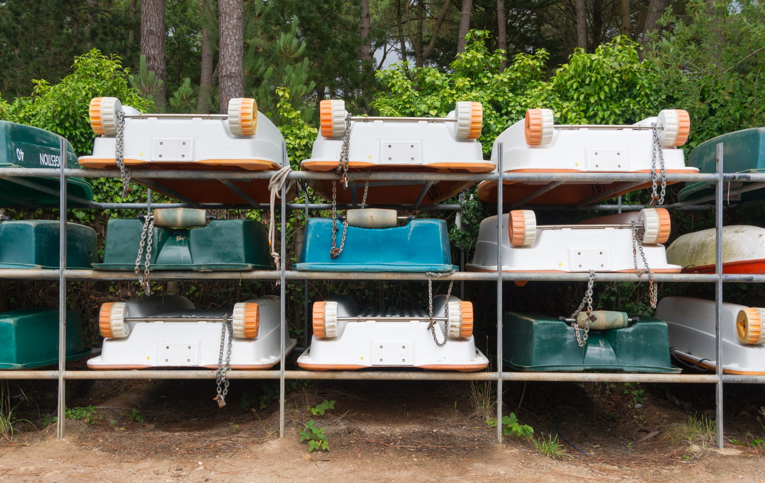 High-density boat storage racks for professional setups