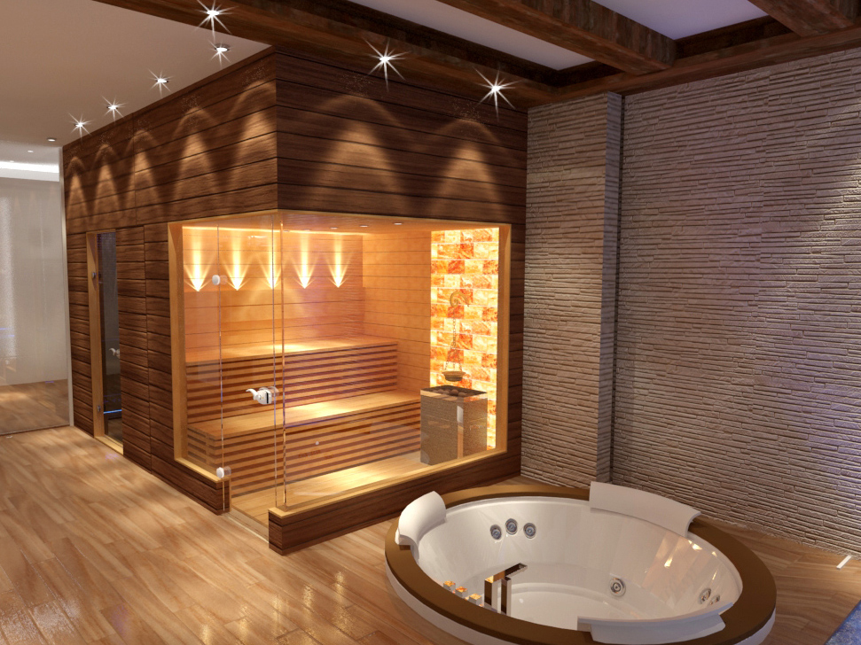 Home Spa with Sauna and Jacuzzi
