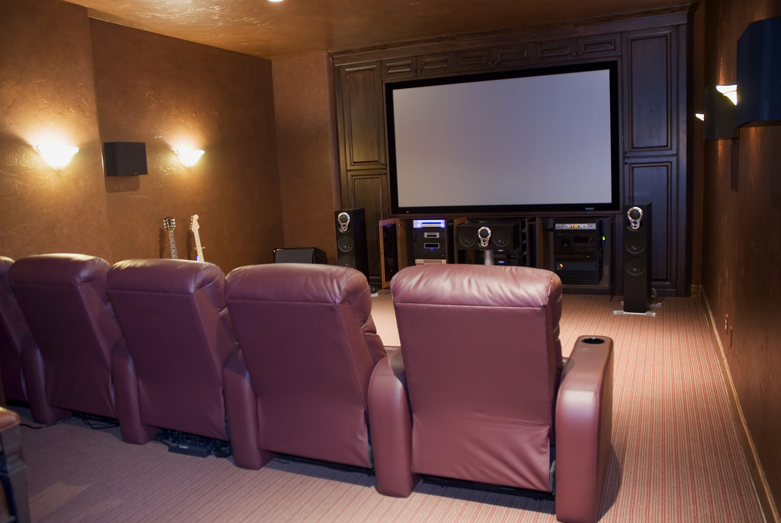 Home Theater with Stadium Seating