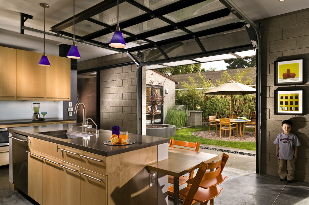 Indoor-Outdoor Kitchen and Dining Area