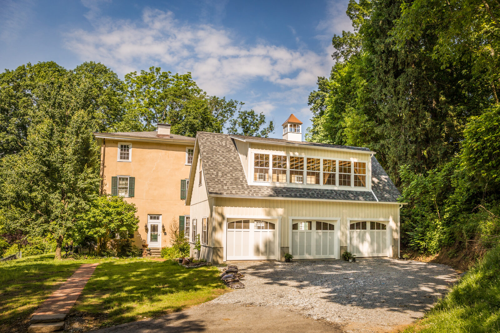 Legacy 2-Story Workshop Three-Car Garage