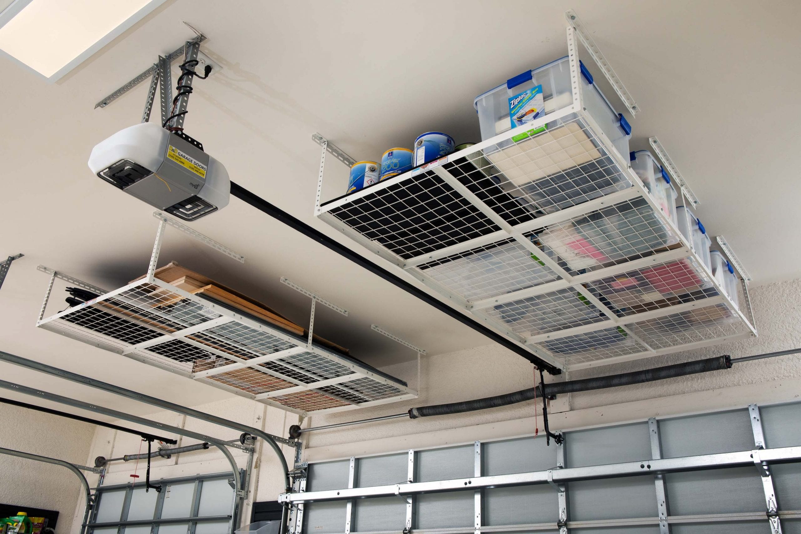 overhead storage racks