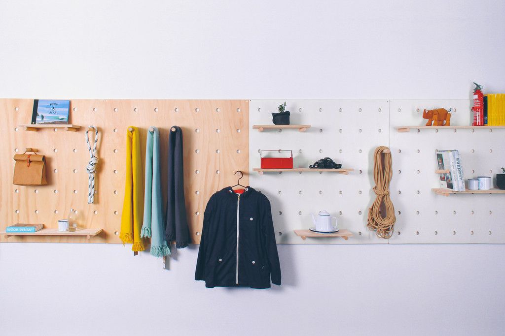 Pegboard wall organizers