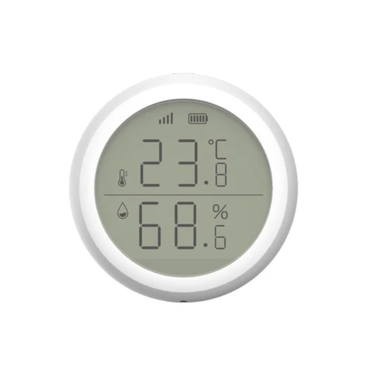 RSH Tuya Zigbee Smart Digital Hygrometer Thermometer Indoor Temperature and Humidity Meter with Alexa Google Home

