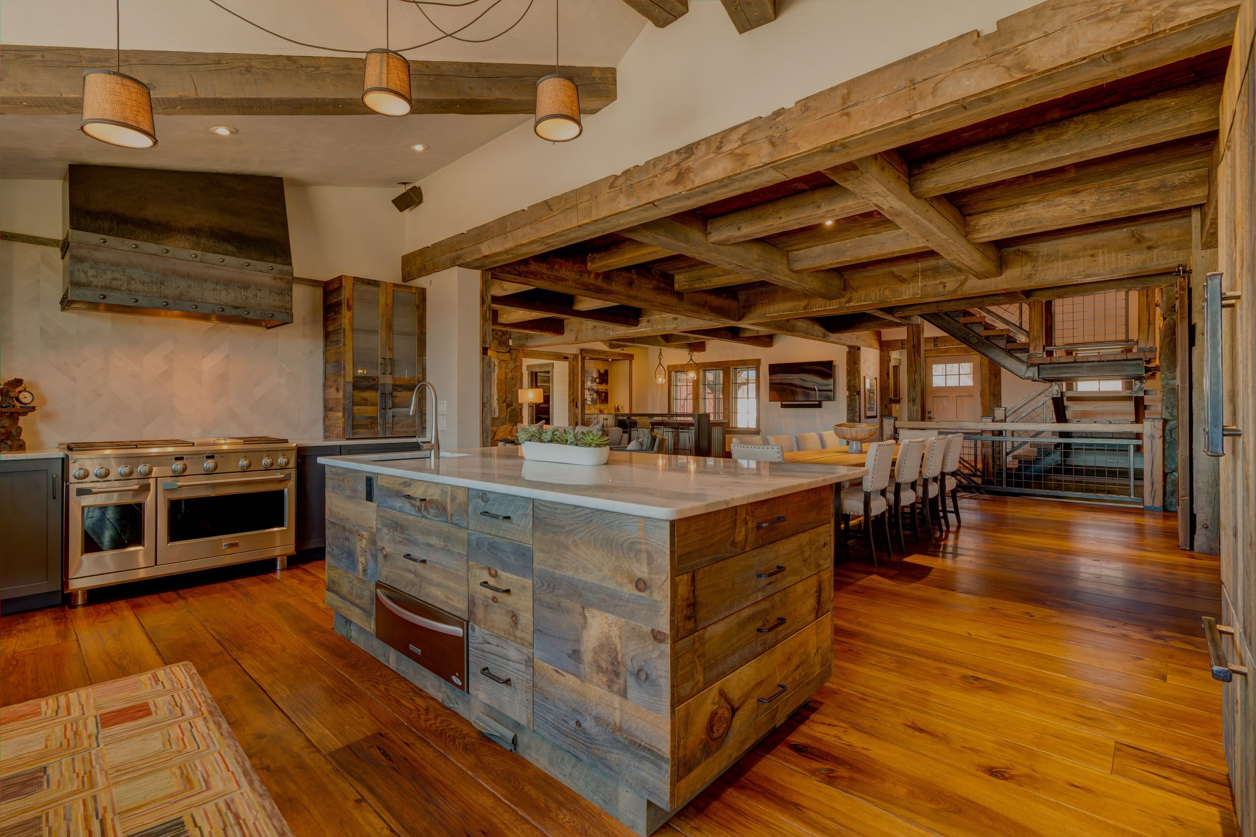 Rustic retreat with reclaimed wood accents